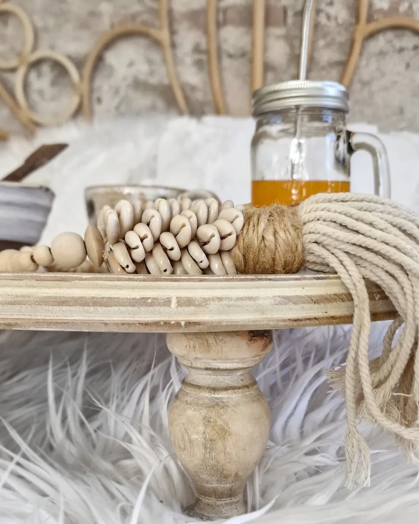 Alzata per torta LUKSOR Legno di mango Marrone chiaro