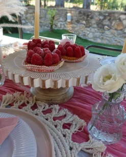Alzata per torta MEMFIS Legno di mango Marrone chiaro