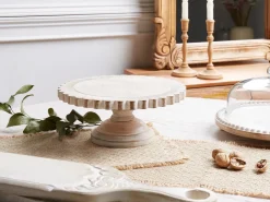 Alzata per torta MEMFIS Legno di mango Marrone chiaro