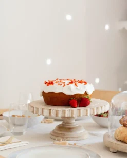 Alzata per torta MEMFIS Legno di mango Marrone chiaro