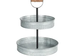 Alzata per torte a 2 piani KOUIGN Argento