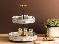 Alzata per torte a 2 piani KOUIGN Argento