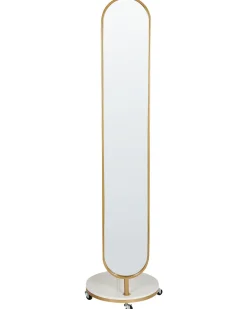 Appendiabiti con specchio LORENA 172 cm Metallo Oro