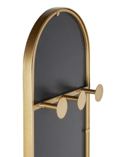 Appendiabiti con specchio MOODY 170 cm Metallo Oro