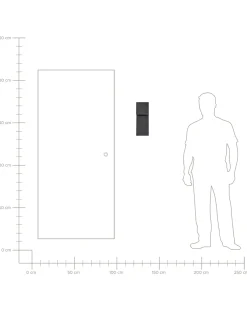 Applique a LED per esterni LIMONLU Nero