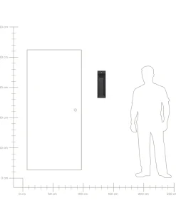 Applique a LED per esterni MAWZA con sensore di movimento Nero