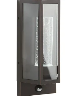 Applique a LED per esterni FRUID con sensore di movimento Marrone