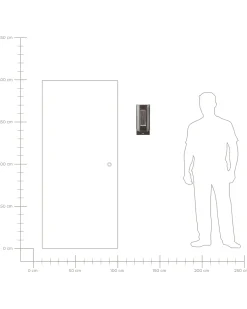 Applique a LED per esterni FRUID con sensore di movimento Marrone