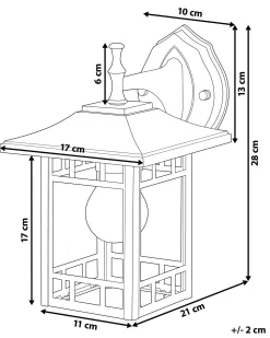 Applique a per esterni HERIOT Nero