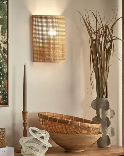 Applique DEMITRIE Rattan Naturale