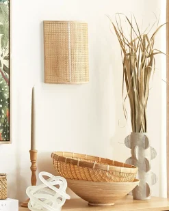 Applique DEMITRIE Rattan Naturale