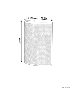 Applique DEMITRIE Rattan Naturale