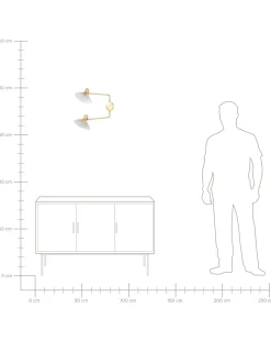 Applique KADASSA Regolabile Metallo Oro