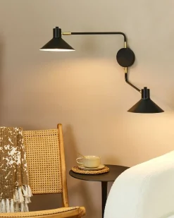 Applique KADASSA Regolabile Metallo Nero