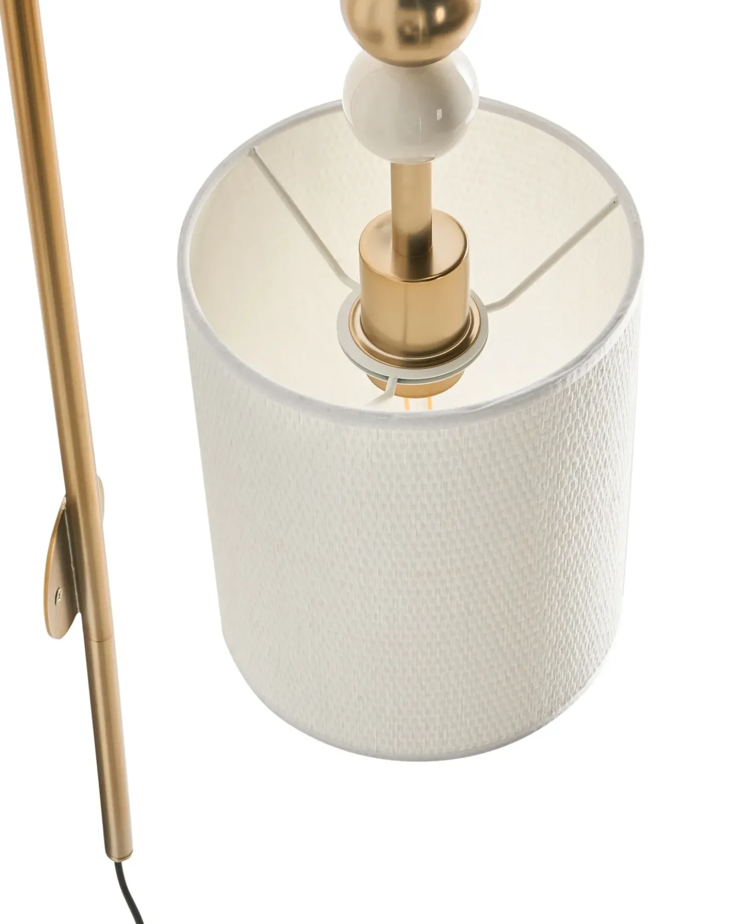 Applique LOKY Metallo Ottone/Beige