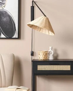 Applique PALENA Regolabile Rattan Naturale