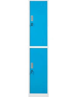 Armadietto a 2 livelli ATHLETE Metallo Bianco/Blu