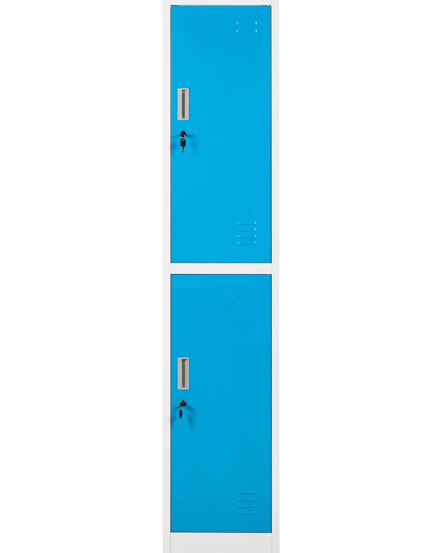 Armadietto a 2 livelli ATHLETE Metallo Bianco/Blu