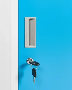 Armadietto a 3 porte ATHLETE Metallo Bianco/Blu