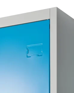 Armadietto a 4 porte con panca ATHLETE Metallo Grigio/Blu