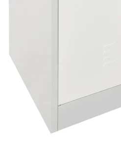 Armadietto a porta doppia ATHLETE Metallo Grigio/Bianco