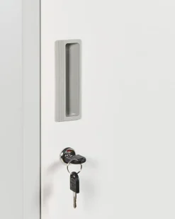 Armadietto a porta doppia ATHLETE Metallo Grigio/Bianco