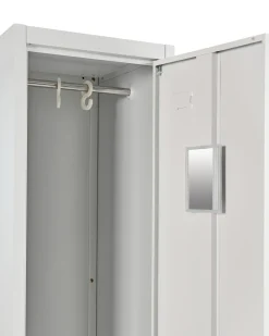 Armadietto a porta doppia ATHLETE Metallo Grigio/Bianco