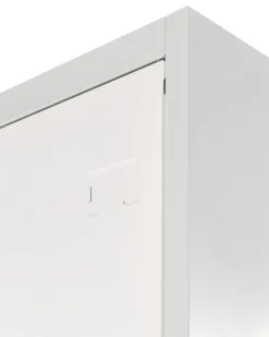 Armadietto a porta doppia ATHLETE Metallo Grigio/Bianco
