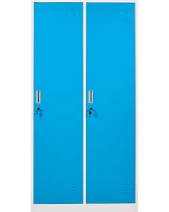 Armadietto a porta doppia ATHLETE Metallo Bianco/Blu