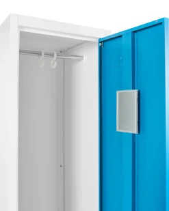 Armadietto a porta singola ATHLETE Metallo Bianco/Blu