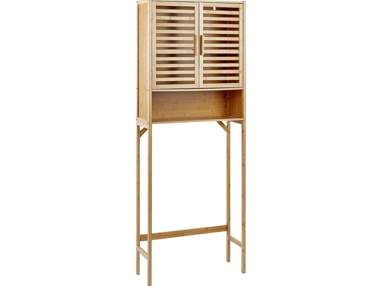 Armadietto da bagno OKARCHE Bambù 63 cm Marrone chiaro