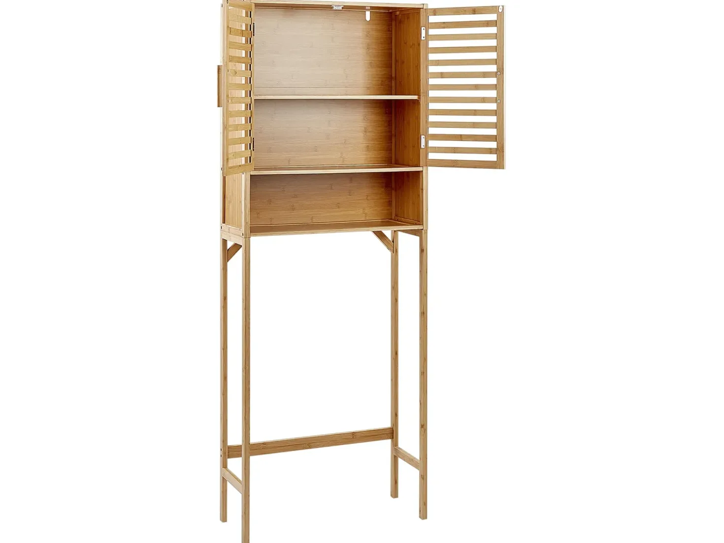 Armadietto da bagno OKARCHE Bambù 63 cm Marrone chiaro