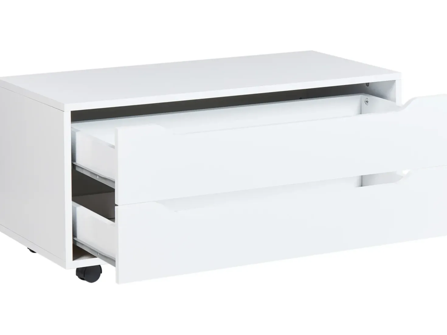 Armadietto da bagno OSASCO con ruote 80 cm Bianco