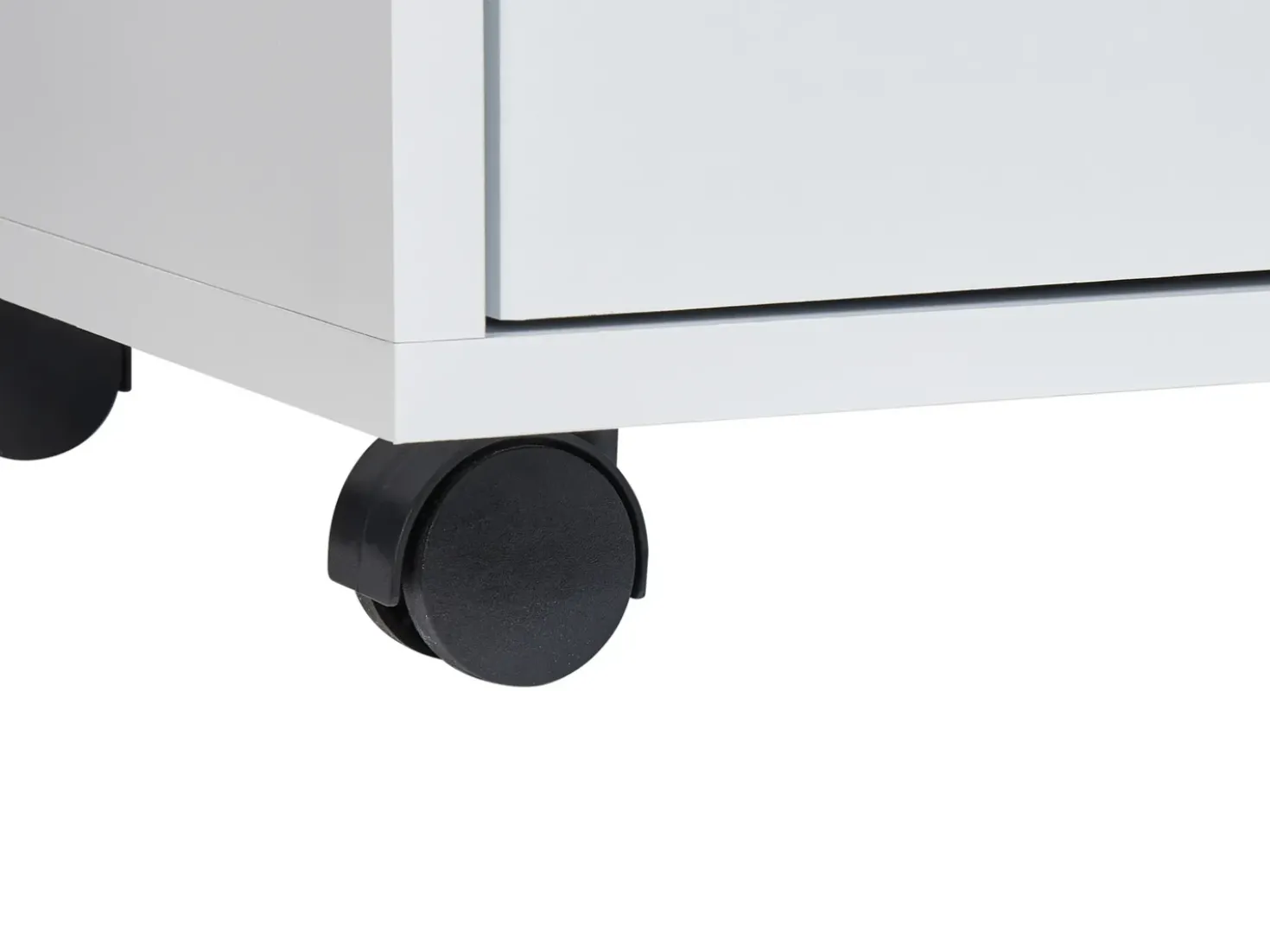 Armadietto da bagno OSASCO con ruote 80 cm Bianco