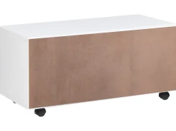 Armadietto da bagno OSASCO con ruote 80 cm Bianco
