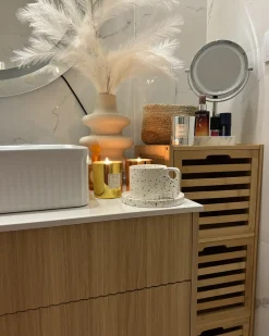 Armadietto da bagno SHAWNEE Bambù 32 cm Marrone chiaro