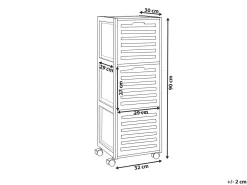 Armadietto da bagno SHAWNEE Bambù 32 cm Marrone chiaro