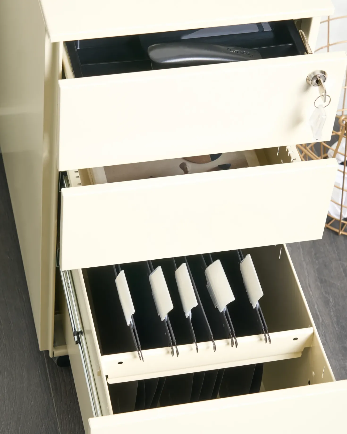 Armadietto da ufficio BOLSENA Metallo Beige chiaro
