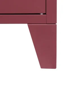 Armadietto da ufficio CARDIFF Metallo Rosso scuro