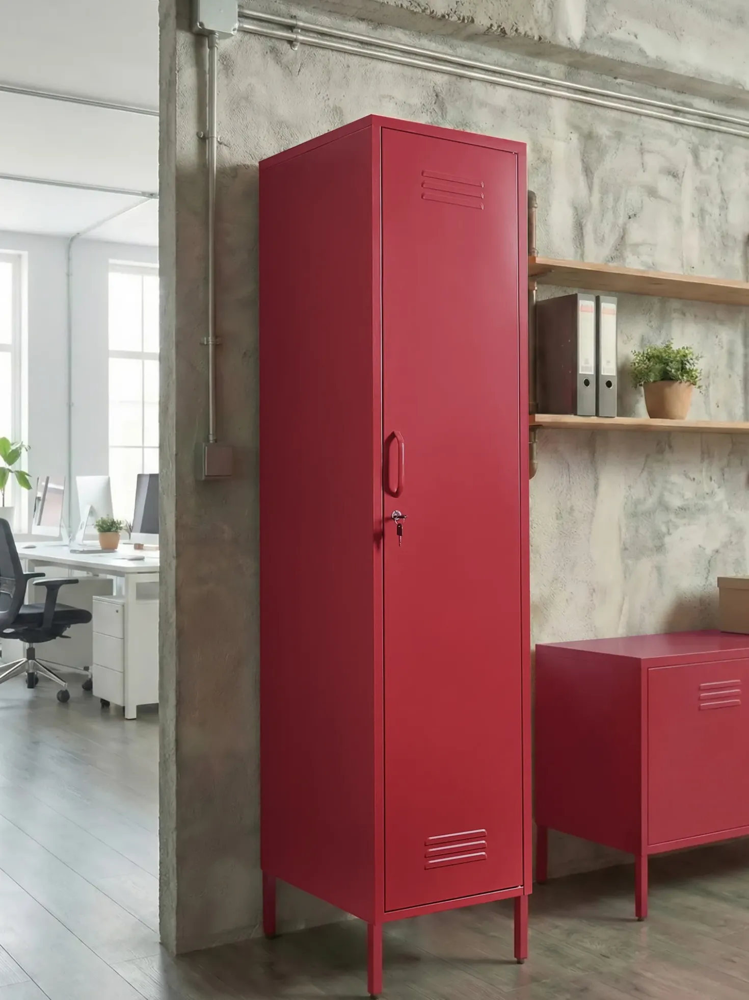 Armadietto da ufficio FROME Metallo Rosso