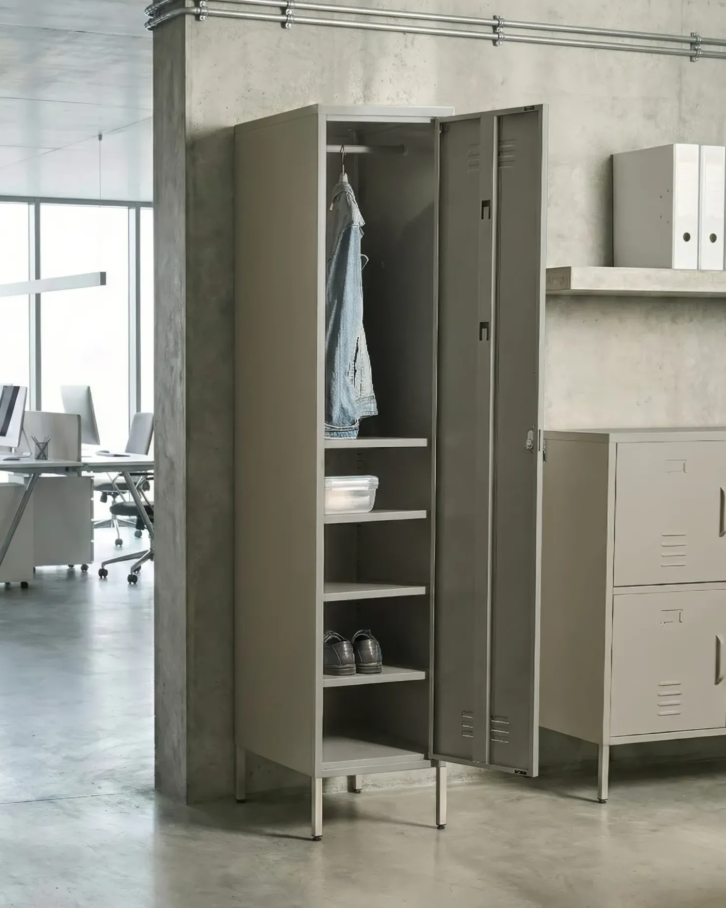 Armadietto da ufficio FROME Metallo Beige chiaro