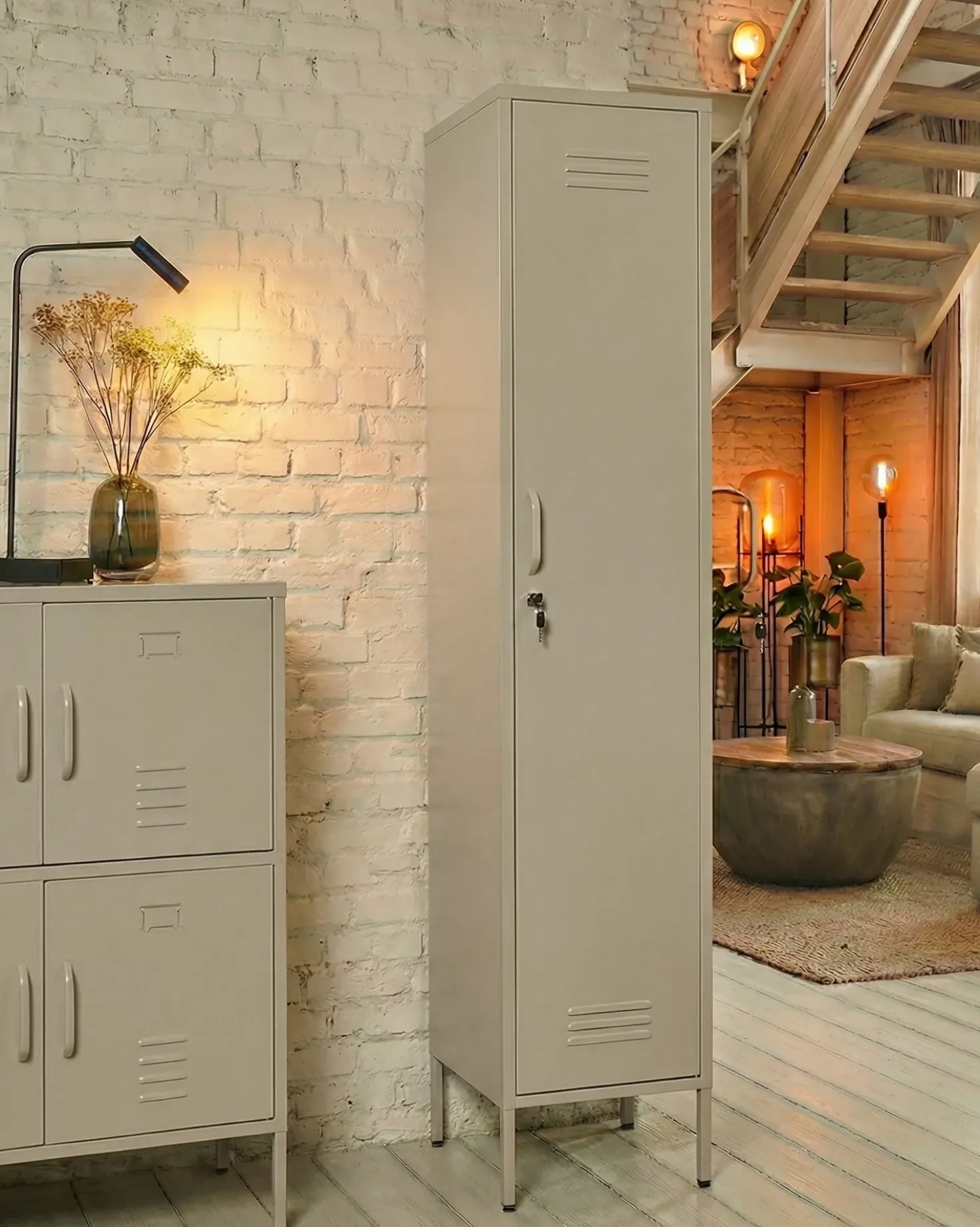 Armadietto da ufficio FROME Metallo Beige chiaro