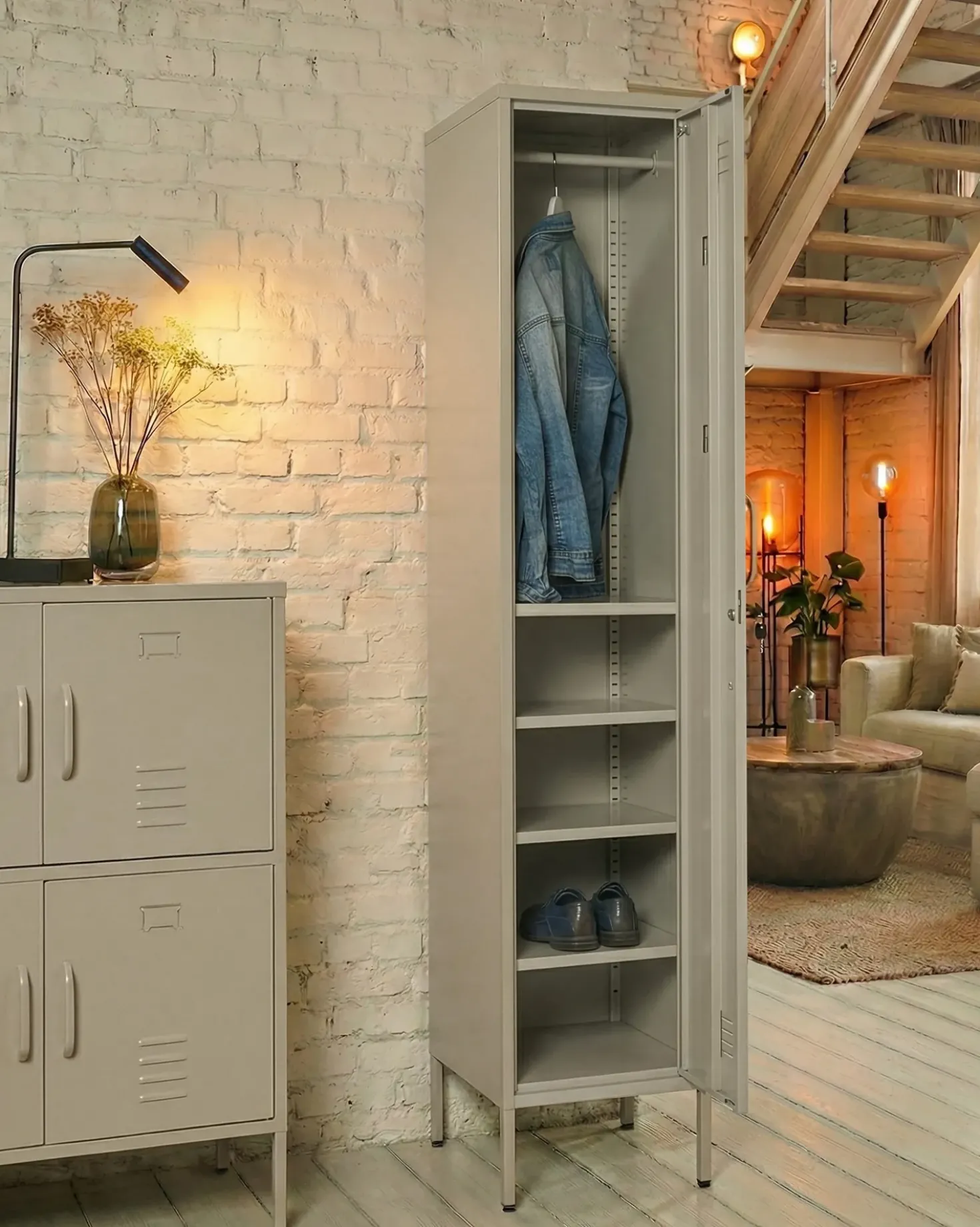 Armadietto da ufficio FROME Metallo Beige chiaro