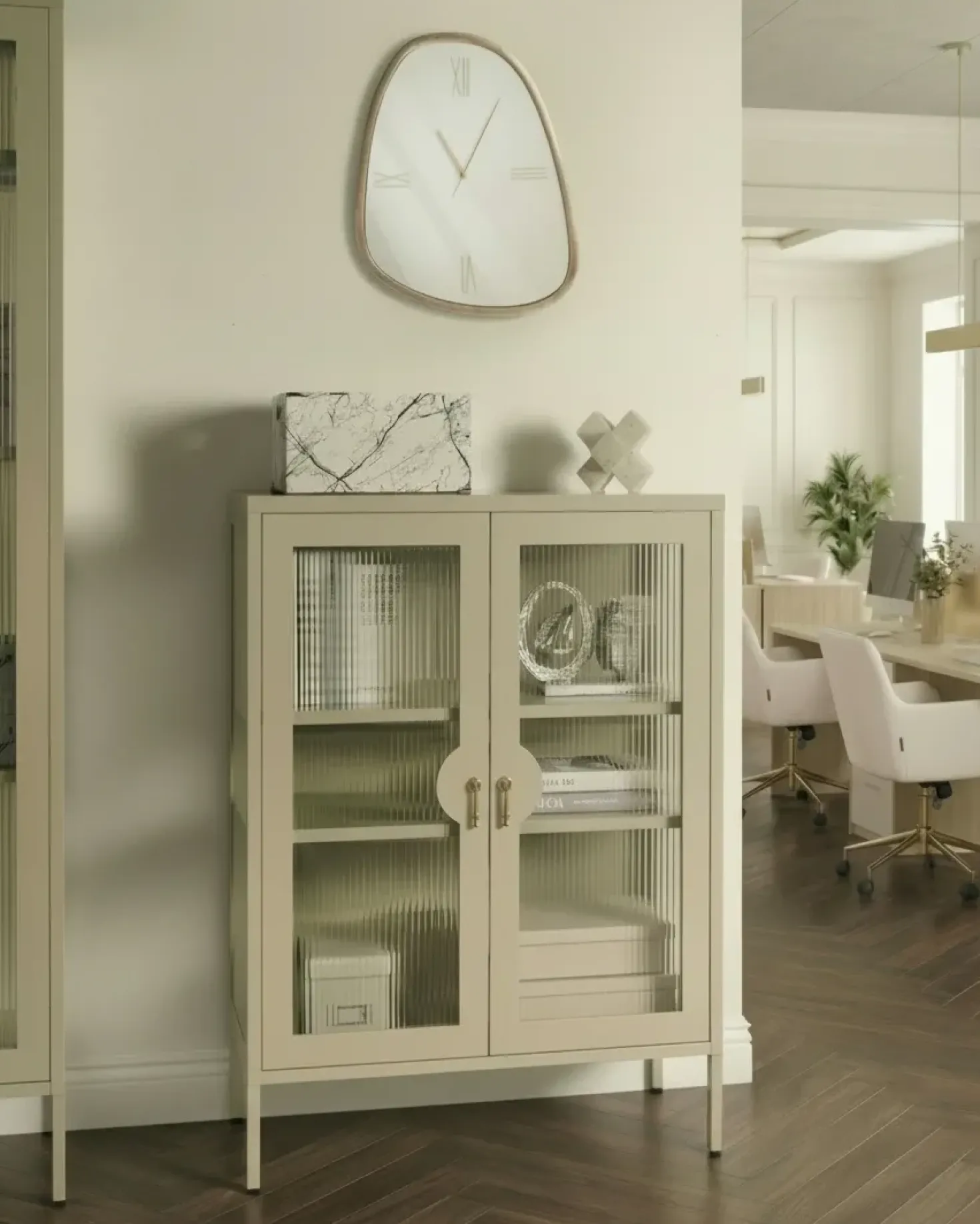 Armadietto da ufficio GLEORA Metallo Beige chiaro
