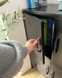 Armadietto da ufficio HOLBECK Metallo Nero