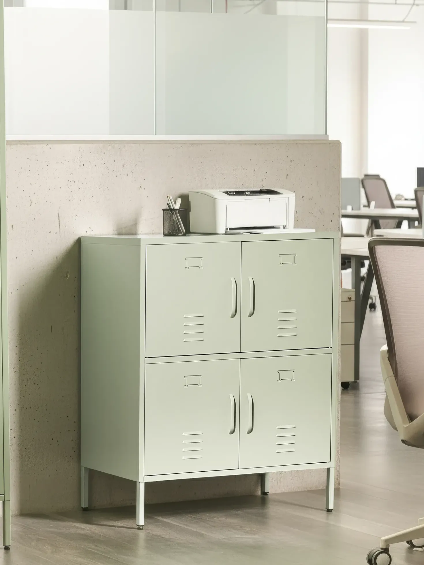 Armadietto da ufficio HOLBECK Metallo Verde menta