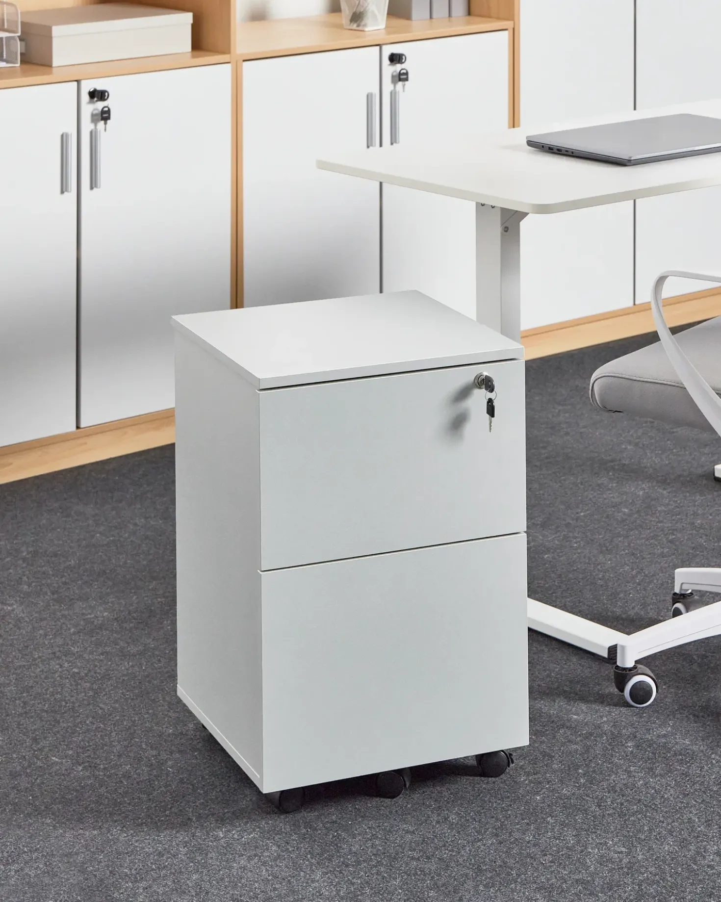 Armadietto da ufficio JOHNSON Grigio chiaro