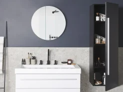 Armadio a muro per il bagno MATARO 40 cm Nero