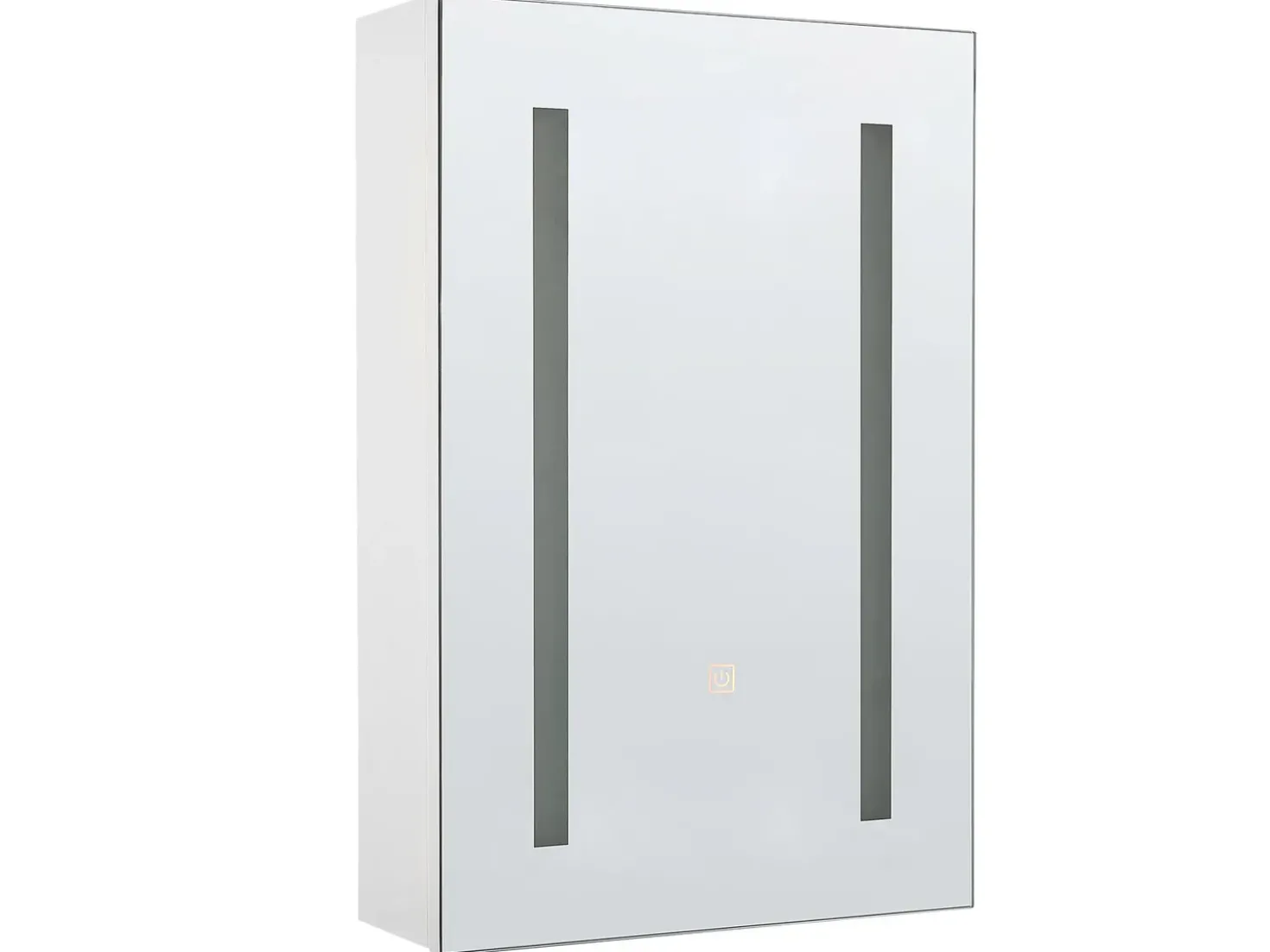 Armadio a muro per specchio da bagno LED CAMERON 40 cm 60 cm Bianco