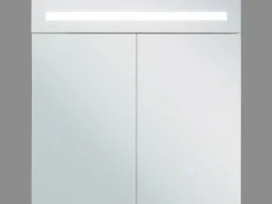 Armadio a muro per specchio da bagno LED JARAMILLO 60 cm 60 cm Bianco
